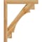 Ekena Millwork Merced Block Rough Sawn Bracket, Western Red Cedar, 4"W x 38"D x 46"H BKT04X38X46MRC05RWR - alternate 2